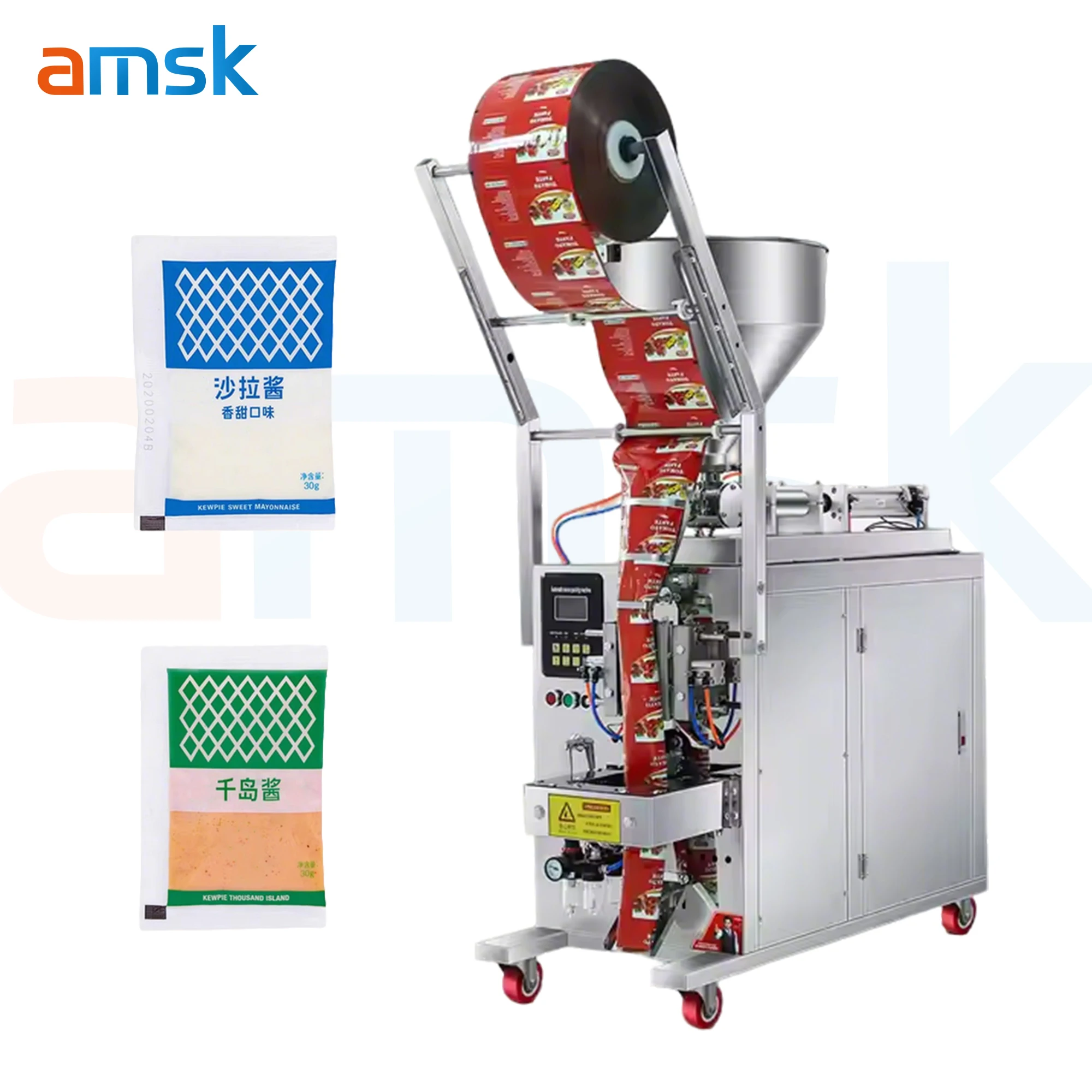 product hot sale paste paste filling machine ketchup jam jam plastic paper foil film sachet packaging machine-8