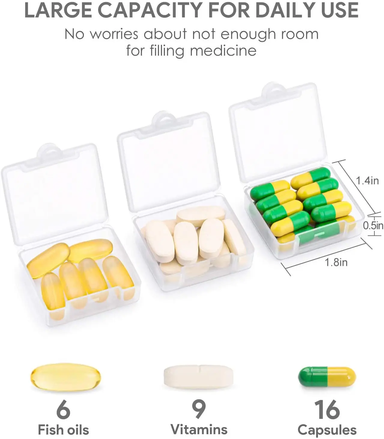 New medicine box  single compartment storage box set box Convenient medicine manufacture