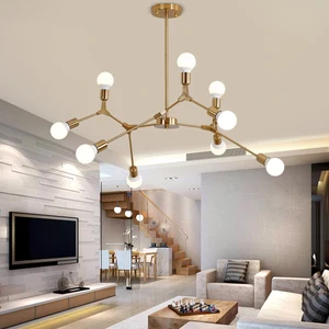 Wholesale Modern Cheap Gold Aluminum Lighting Pendant Lamp Hotel Hanging Dining Room
