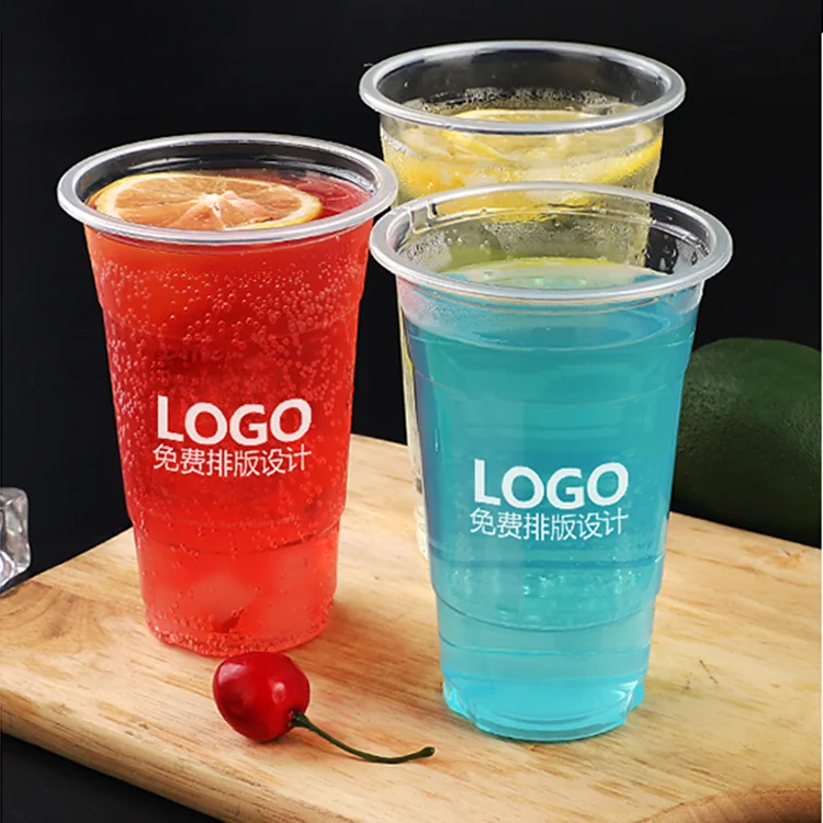 Чашка с кофе, экологически чистая пластиковая L-солома и миска, крышки с кошачьими ушками, 700 мл, 22 унции, раздельные пустые одноразовые чашки K Pet Pp с двойными стенками