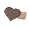 Insert stylo en forme de coeur/couleur café