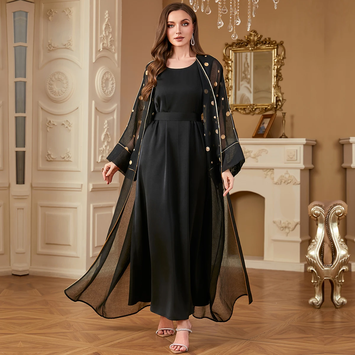 Luxury Black Long Sleeve Abaya Dress For Women | Islamic Formal Dresses, Hijab Dress | Oem
