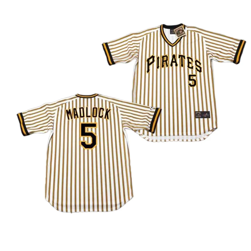 Bill Madlock Jersey - Pittsburgh Pirates 1979 Cooperstown MLB Baseball Throwback  Jersey