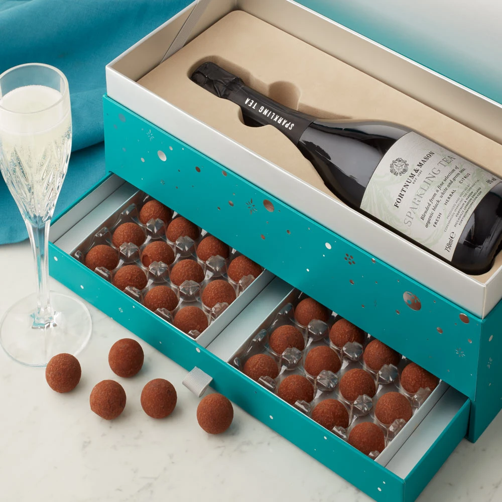 Custom Double  Layer Champagne Packaging Box Wine Cardboard Gift Box With Chocolate Drawer Set Packaging