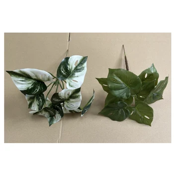 fiddle leaf artificial plant planting pots outdoor green leaves home wedding decor artificial plants