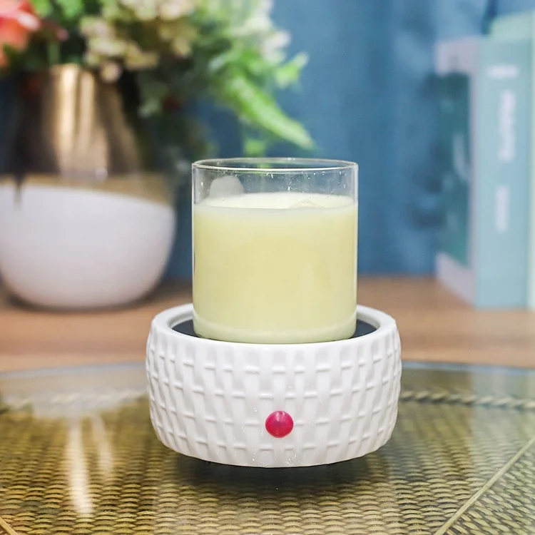 Decorative Wax Tart Warmer White Color Ceramic Canlde Melt Holder