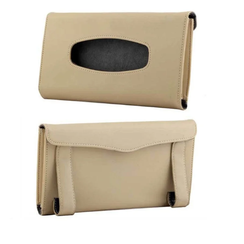 Лидер продаж, Кожаный Автомобильный держатель для салфеток, автомобильный держатель для салфеток