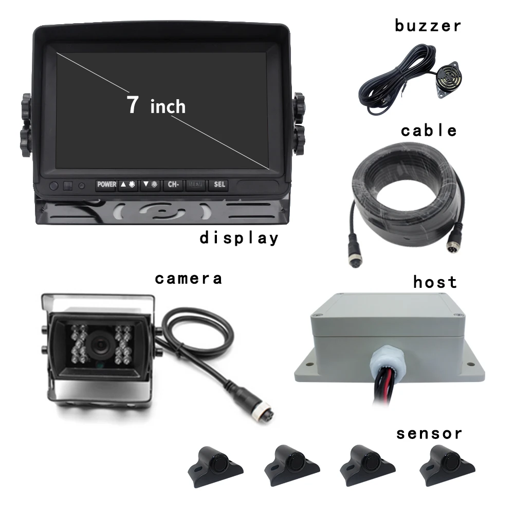 24V Reverse Camera & 7 Inch Monitor - Truck Parking System