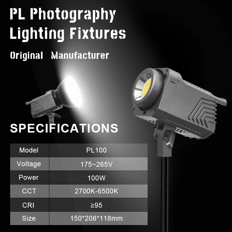 美品 100W RGB対応 カラー版 撮影ライト PL100 LEDライト PL100A RGB 100W Photography Light - Studio LED Video Light