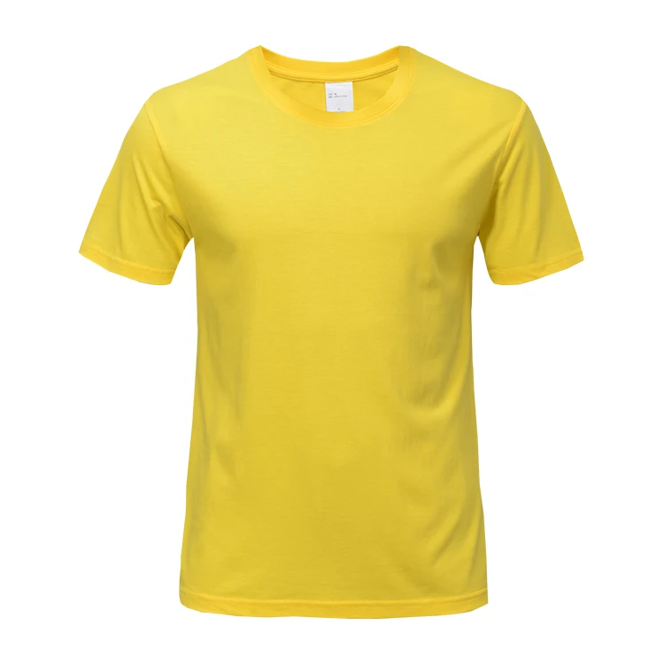 Wholesale blank t shirts men women yellow blue red white black blank tshirts for printing bulk tee s