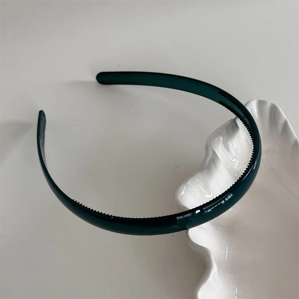 Fascia per Capelli in Plastica Colorata per Ragazze, Antiscivolo, Economica, con Denti, per Lavarsi il Viso