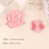 B4r-a-1-9 light pink-one self-adhesive rose
