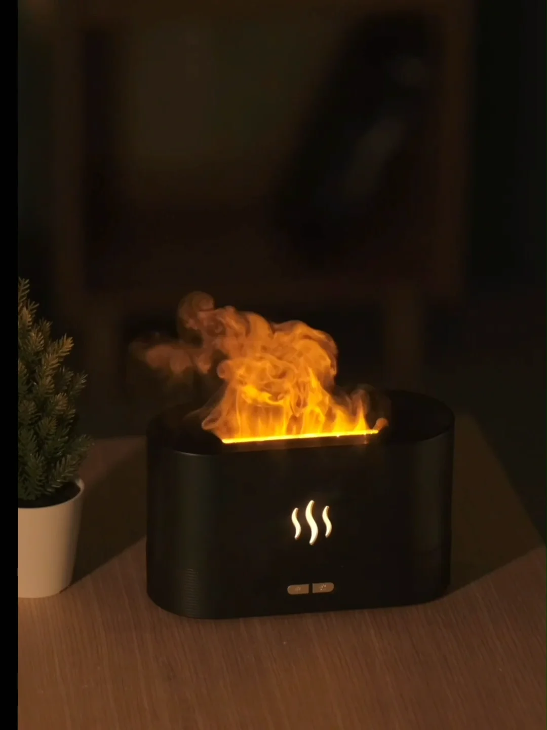Wholesale Customized Ultrasonic 3d Fire Fragrant Air Humidifier Home
