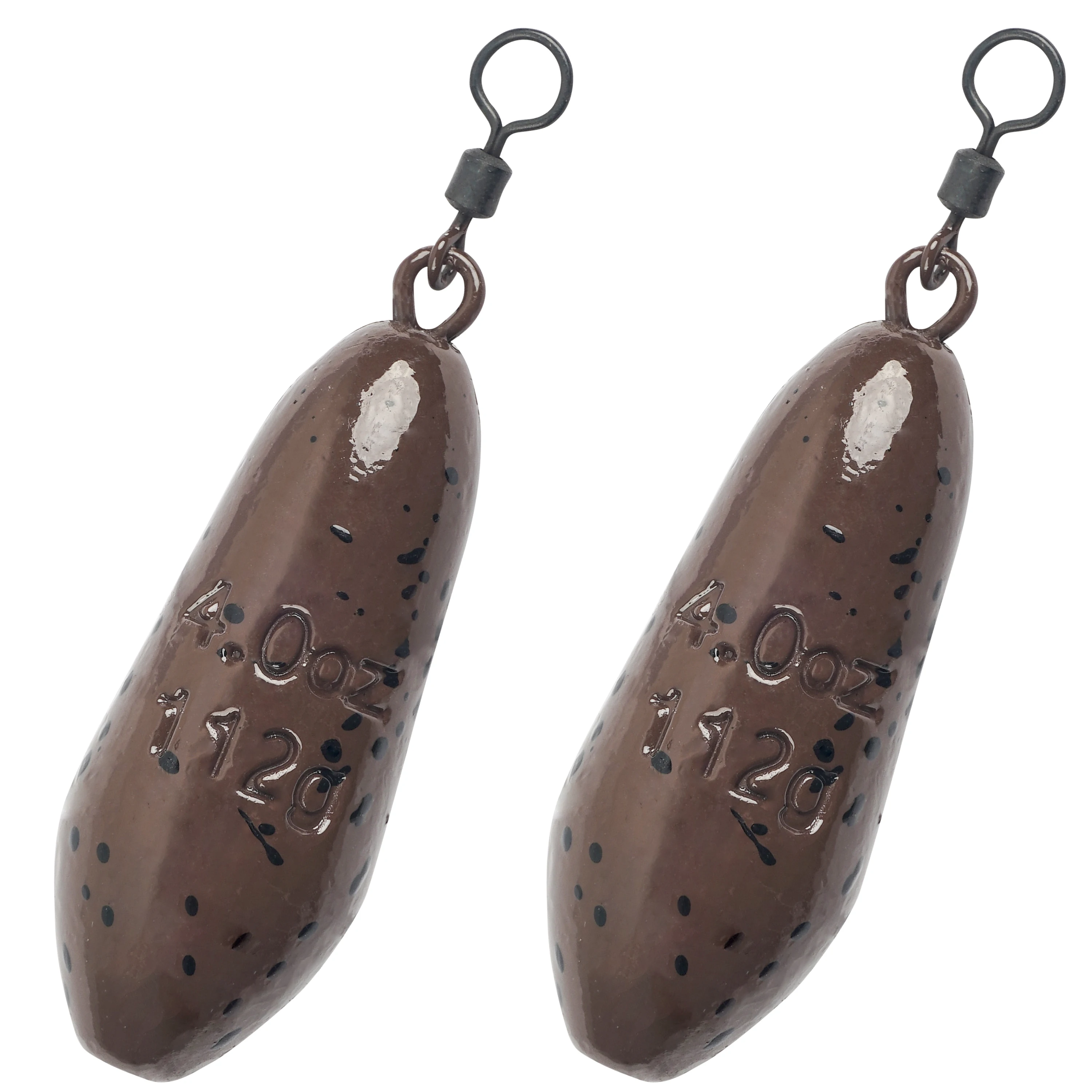 Fishing Weight Sinkers Carp Fishing Sinkers Flat Pear Weights Water Drop  Shot Weights with Swivels Fishing Accessories