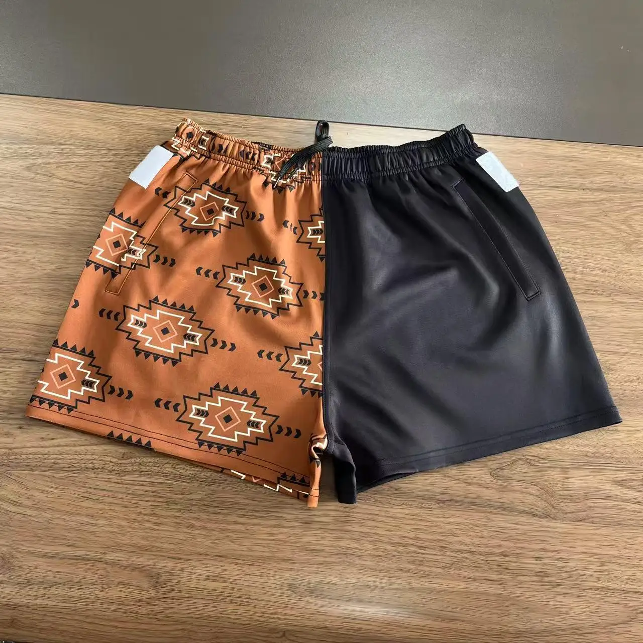 Custom Wholesale Sublimated Printed Polyester Tag Touch Rugby Shorts Mens Training Ocean Tag 20 Football Shorts Uniform Club