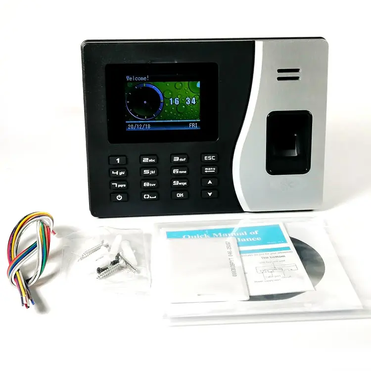 Backup Battery SIM Card Biometric Fingerprint Time Attendance Device With Cloud Software