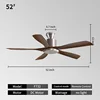 52inch Silver + walnut color