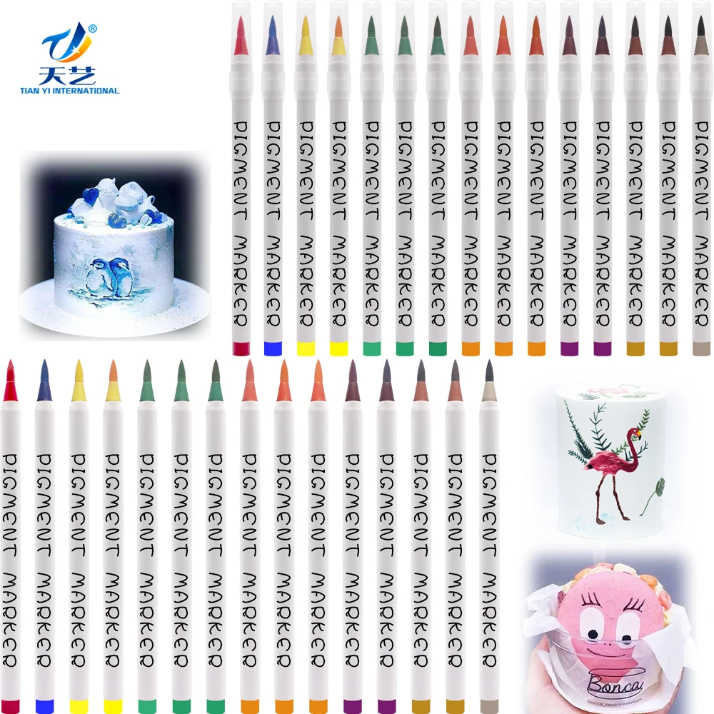Foodoodler Edible Markers 15colors for Cake Decorating