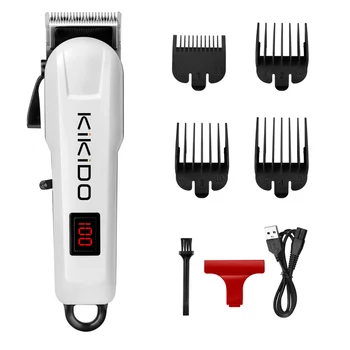 KIKIDO Hair Clippers for Hair Cutting Professional Cordless Hair Trimmer for Men LED Display