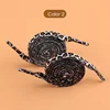xd68-45 white black brown leopard print