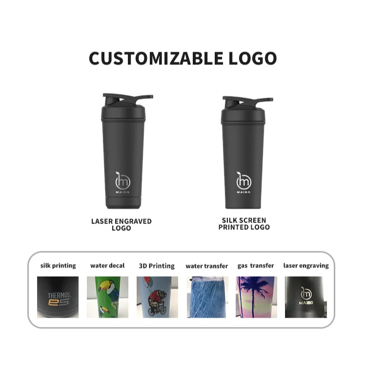 Wholesale Sport Gym Water Bottle Bpa Free Plastic Protein Powder Shaker ...