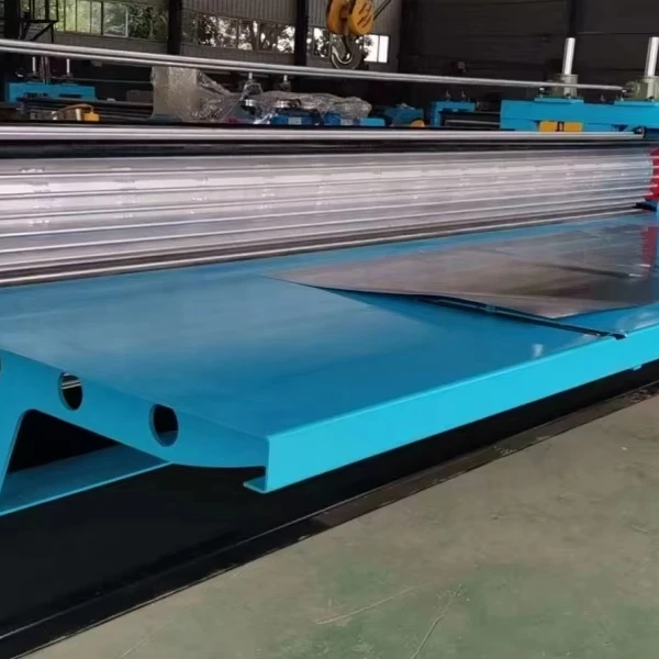 3M Horizontal Corrugated Steel Roof Sheet Roll Forming Machine PLC Control Used Tile Barrel Type Pressing Metal Corrugation