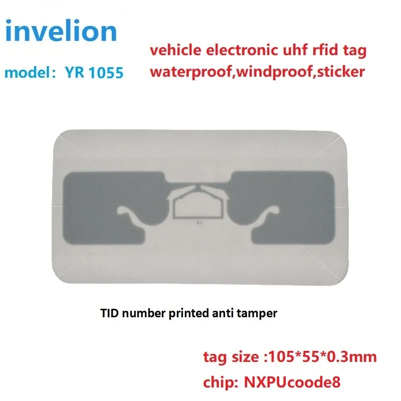 gedruckt tid uv beständig design uhf fahrzeug windschutz scheibe  anti-tränen aufkleber passive klebstoff rfid-tag für auto parken