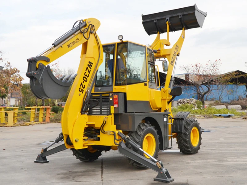 best sell ce backhoe wz30-25 backhoe loader with 76kw engine for