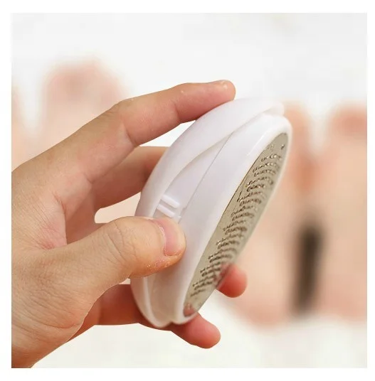 2 in 1 Professional Pedicure Egg Shape Foot File Reusable 304 Stainless Steel Cracked Skin Corns Callus Remover Feet Rasp