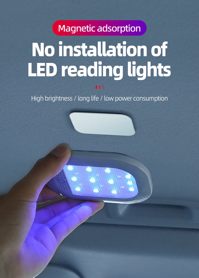 High Brightness Reading Light Colorful Rgb Auto Led Interior Car