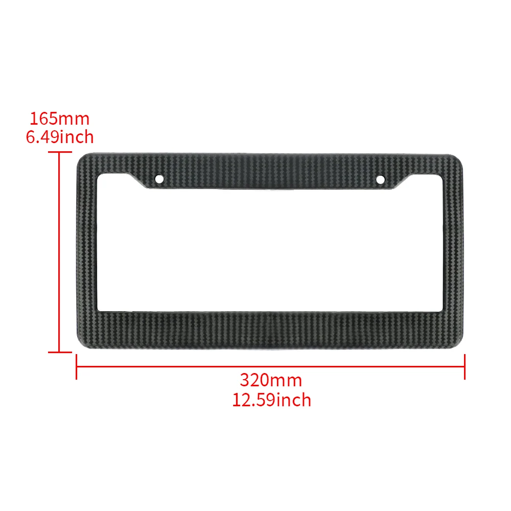 Custom Car License Plate Frames Classic Carbon Fiber License Plate