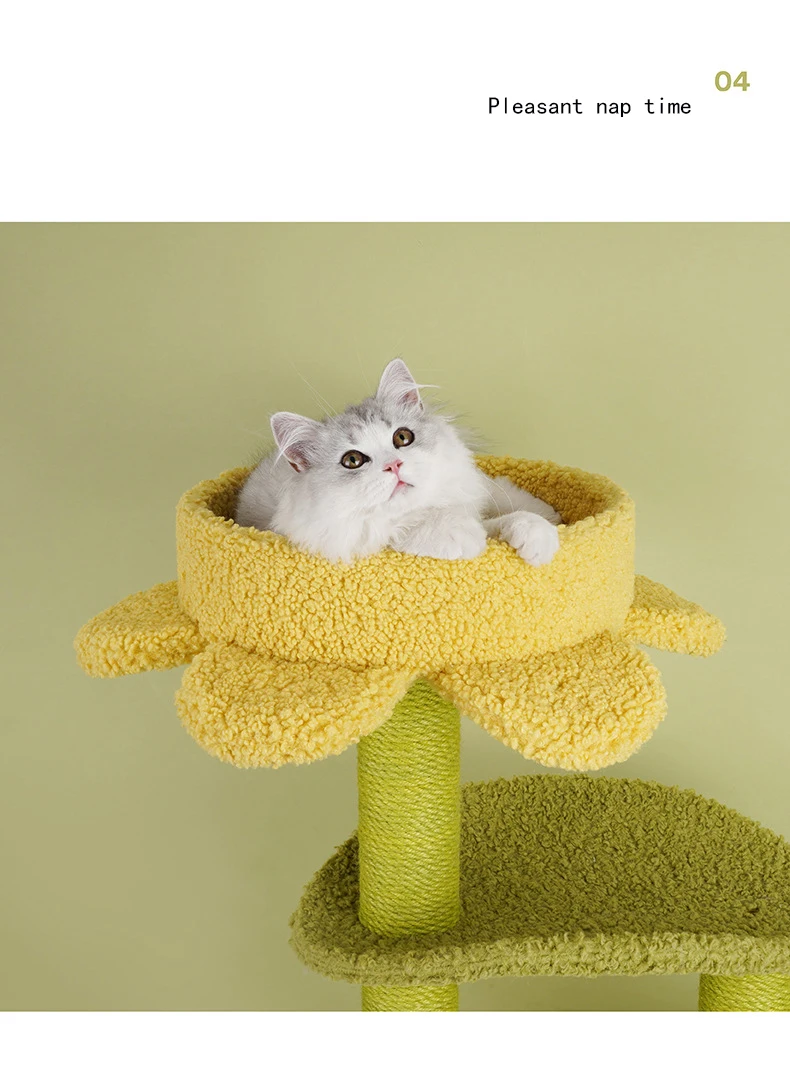 Lotus Leaf Cat Climbing Frame Cat Nest Tree Integrated Jumping Platform