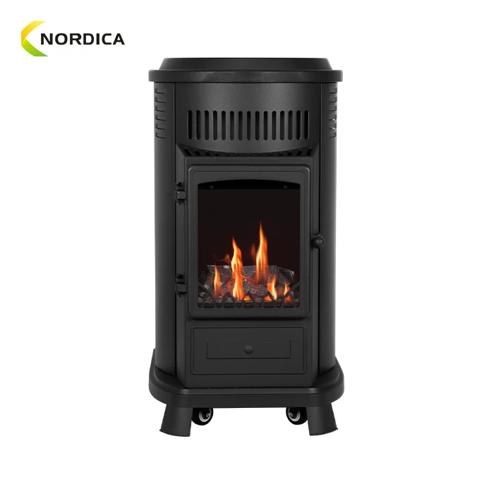 Cast Iron Technology 3.4 kw Red Flame Indoor Portable Gas Heater Mobile LPG Gas Stove