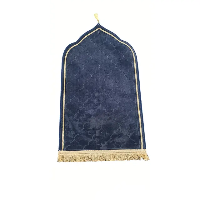 Eco-friendly Portable prayer Mat with Tassels Muslim Area Rugs For Prayer