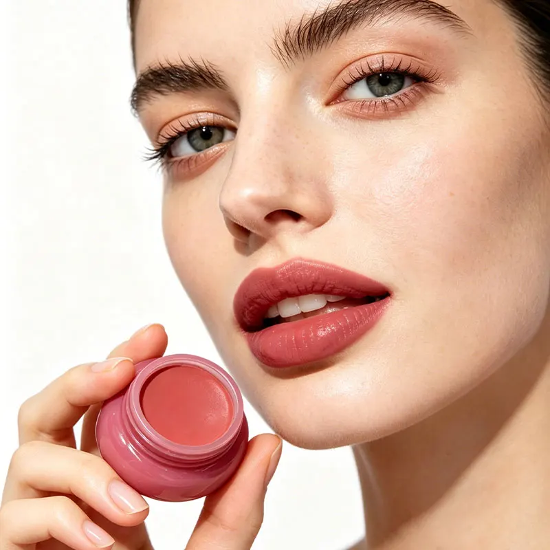product private label flower shaped blush mud matte velvet long lasting waterproof cream blush custom logo wholesale makeup-7