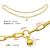 52.5cm oval O-shaped chain with bell - 1 gold piece