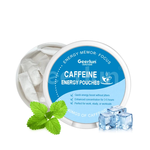 High Quality 0 Sugar Energy and Focus Supplements Cognitive Boost Fresh Flavors Nootropic Pouches