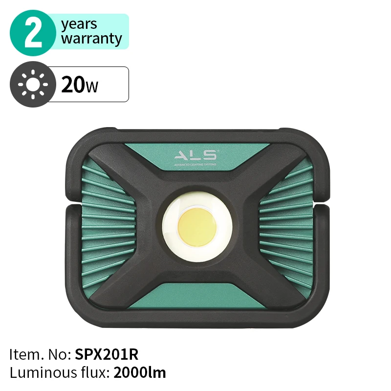 ALS 2000lm Rechargeable Waterproof Magnetic Handheld COB LED Outdoor Lighting Flood Light Spot Light Working Lamp
