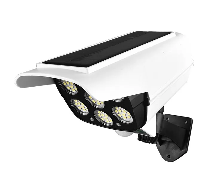 LED Solar Lamp Simulation Monitoring Light Fake Camera Human Body Induction Courtyard Street Garden Lights Spotlight