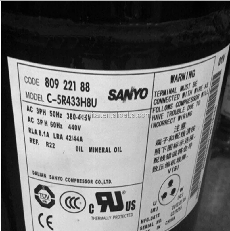Sanyo Compressor Wholesale C 5r433h8a Air Conditioner Compressor Buy C 5r433h8a Sanyo Compressor C 5r433h8a Rotary Compressor Sanyo Product On Alibaba Com