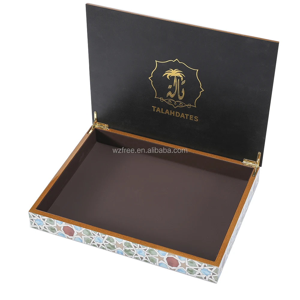High Quality MDF Gift Boxes for Dates Nuts Chocolate Candies Storage and Craft Use Wooden Packaging Box