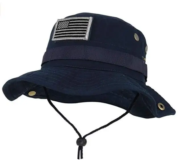 Topi Militer Amerika Dengan Tali Dagu 