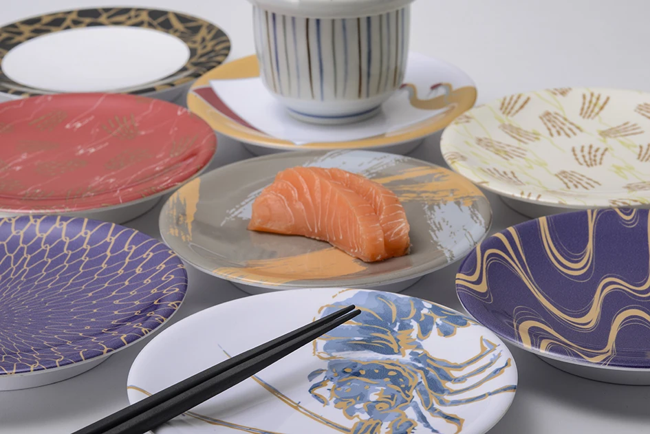 Dishwasher Safe Conveyor Belt Sushi Sushi Plate for Restaurants