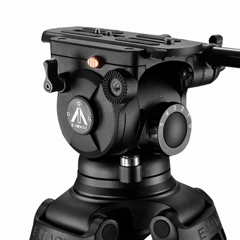 E-IMAGE EI7080AA Professional  Heavy Duty Two-Stage Aluminum 100mm Bowl Video Tripod for Video Camera Camcorders detail image