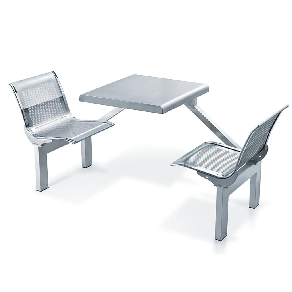Fast Food Table and Chairs 4 Seated Dinning Table Fast Food Resrtaurant Table and Chairs