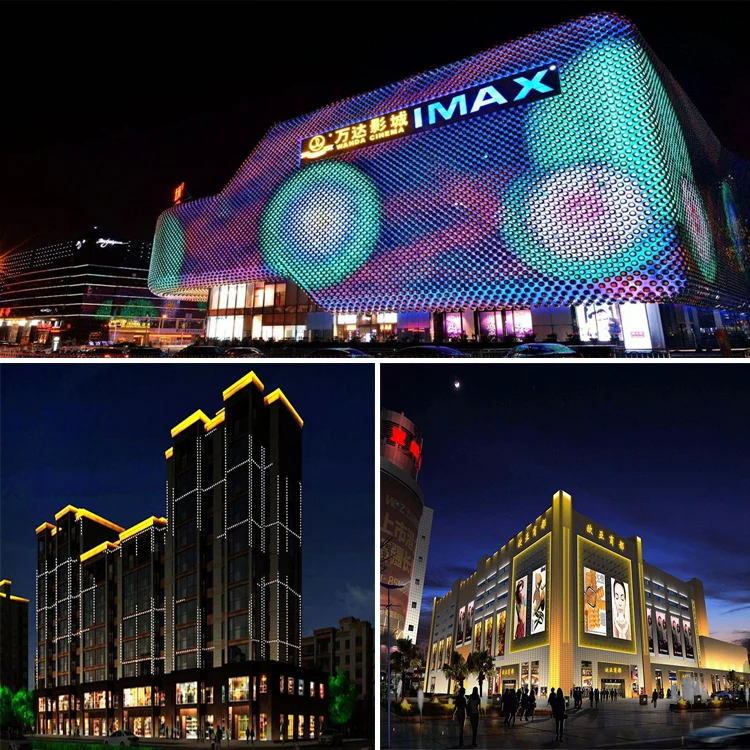 Led Pixel Tube Light Rgb Linear Advertising Display Building Facade Lighting Outdoor Wall Washer  Led Tube Linear Lights