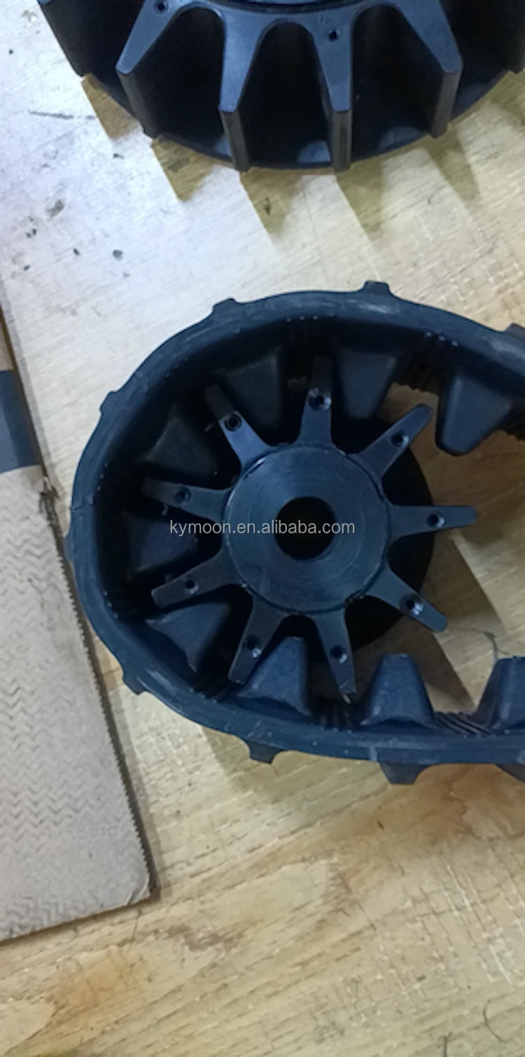 Robot Wheelchair Parts Rubber Track Conversion System Kits Crawlers