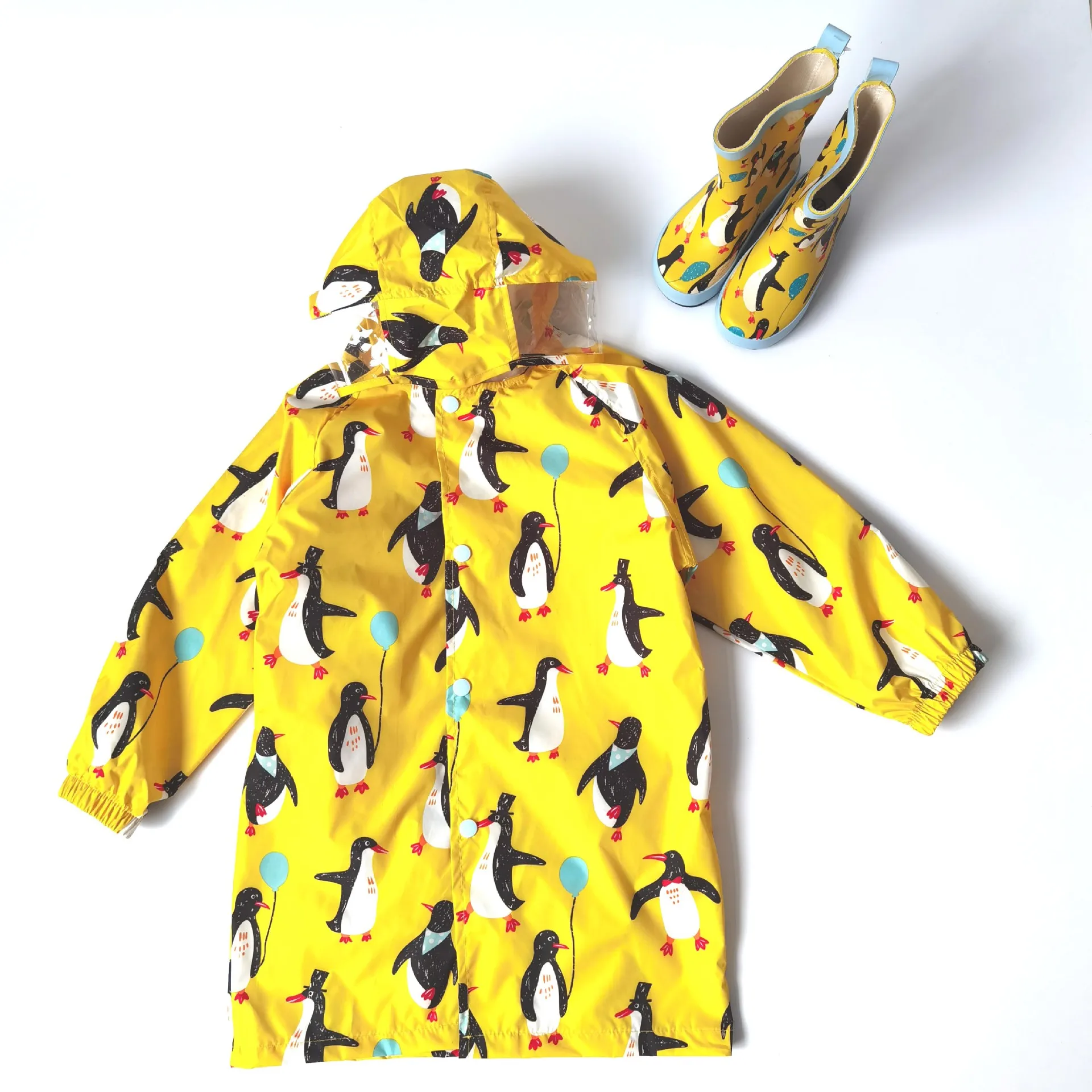 Kids Umbrella For Girls And Boys & Rain Coats Set Toddler Umbrellas