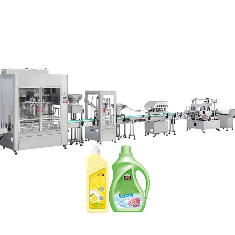 
 Полностью автоматическая линия разливочной машины для жидкого моющего средства с индивидуальным дизайном  