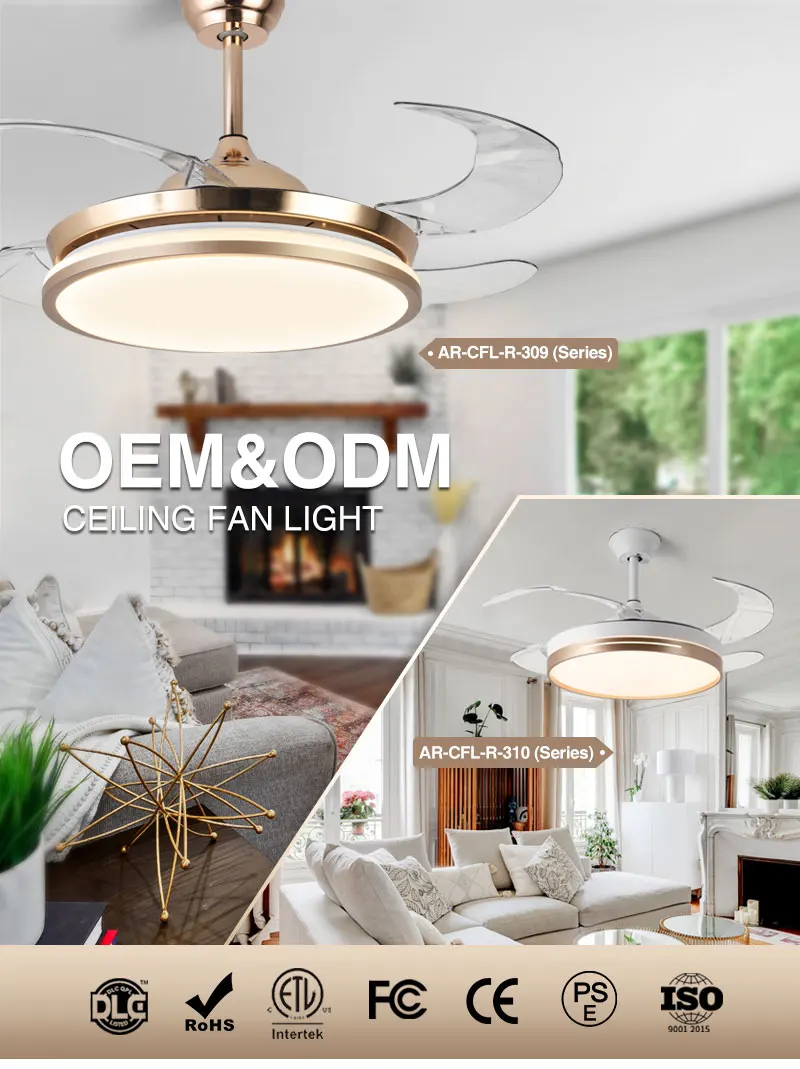 Ceiling Fan, 42inch, ABS, LED - detail 2